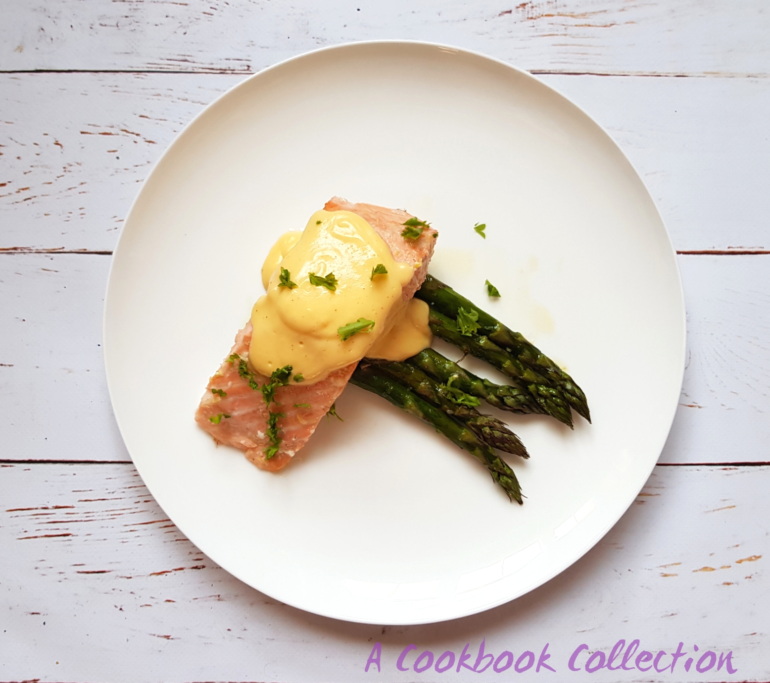 Roast Salmon With Asparagus And Hollandaise Sauce A Cookbook Collection